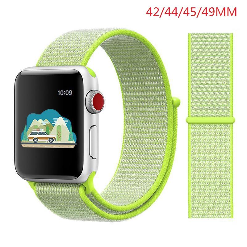 Nylon Band For Apple Watch Series Watch 9 8 / Ultra 2 7 6 SE 5/4/2/1 38 42MM Replacement Strap Loop for Iwatch Series 3 40/41/44 /45MM/49MM