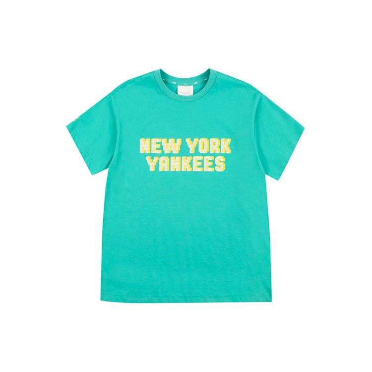 MLB T Shirts Unisex Green Crew Neck Moderate Straight Fit 31TSN4131-50T