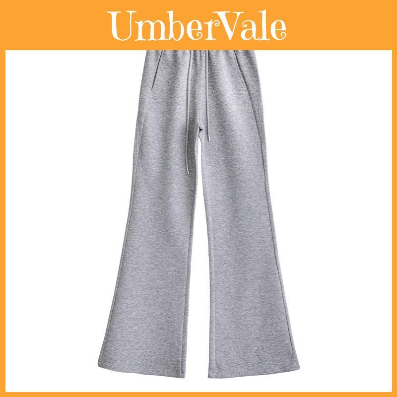 Casual Womens Wide Leg Pants With Cotton Blend For Fall Winter Streetwear