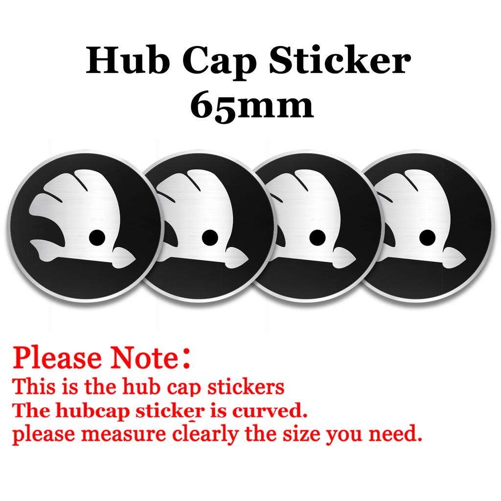 DDWO5 56MM 60MM 65MM 68MM Car Wheel Center Hub Caps Badge Rim Cover Emblem Sticker For Skoda Octavia Rapid Fabia Superb Kodiaq Kamiq S