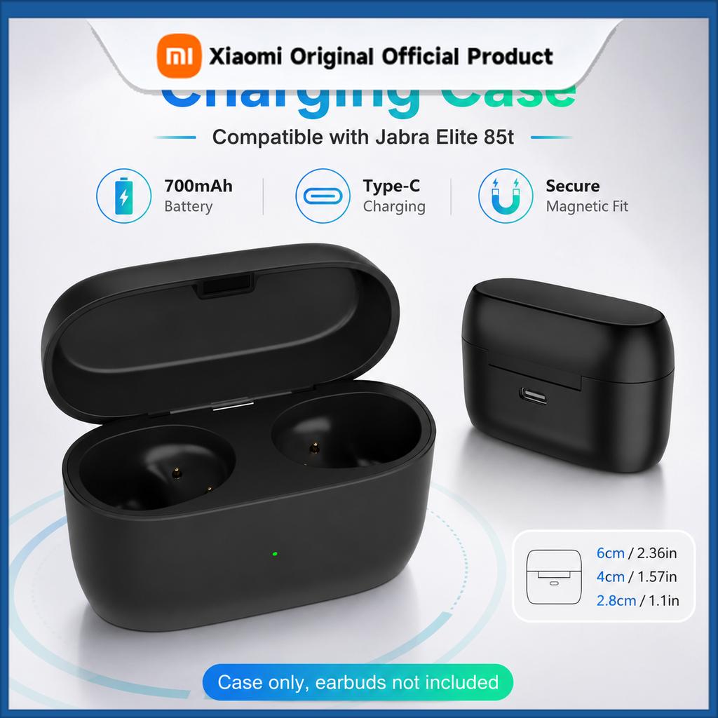 Xiaomi Charging Case for Jabra Elite 85t Replacement Earbuds Charger Case Dock Cradle Headphone Replacement No Earbuds