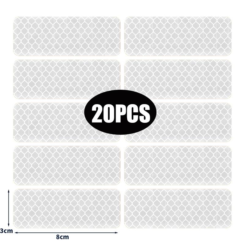 Шлем Предупреждающие Светоотражающие Наклейки Безопасность Автомобиля Водонепроницаемый ПВХ Предупреждающая Полоса Высокой Видимости Ночная Безопасность Рамка Светоотражающая Наклейка