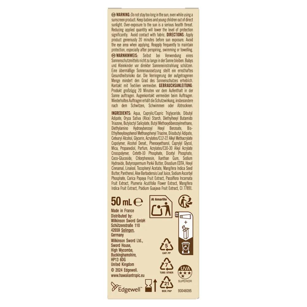 Hawaiian Tropic Sun Cream Glow Protection LSF 50, 50ml