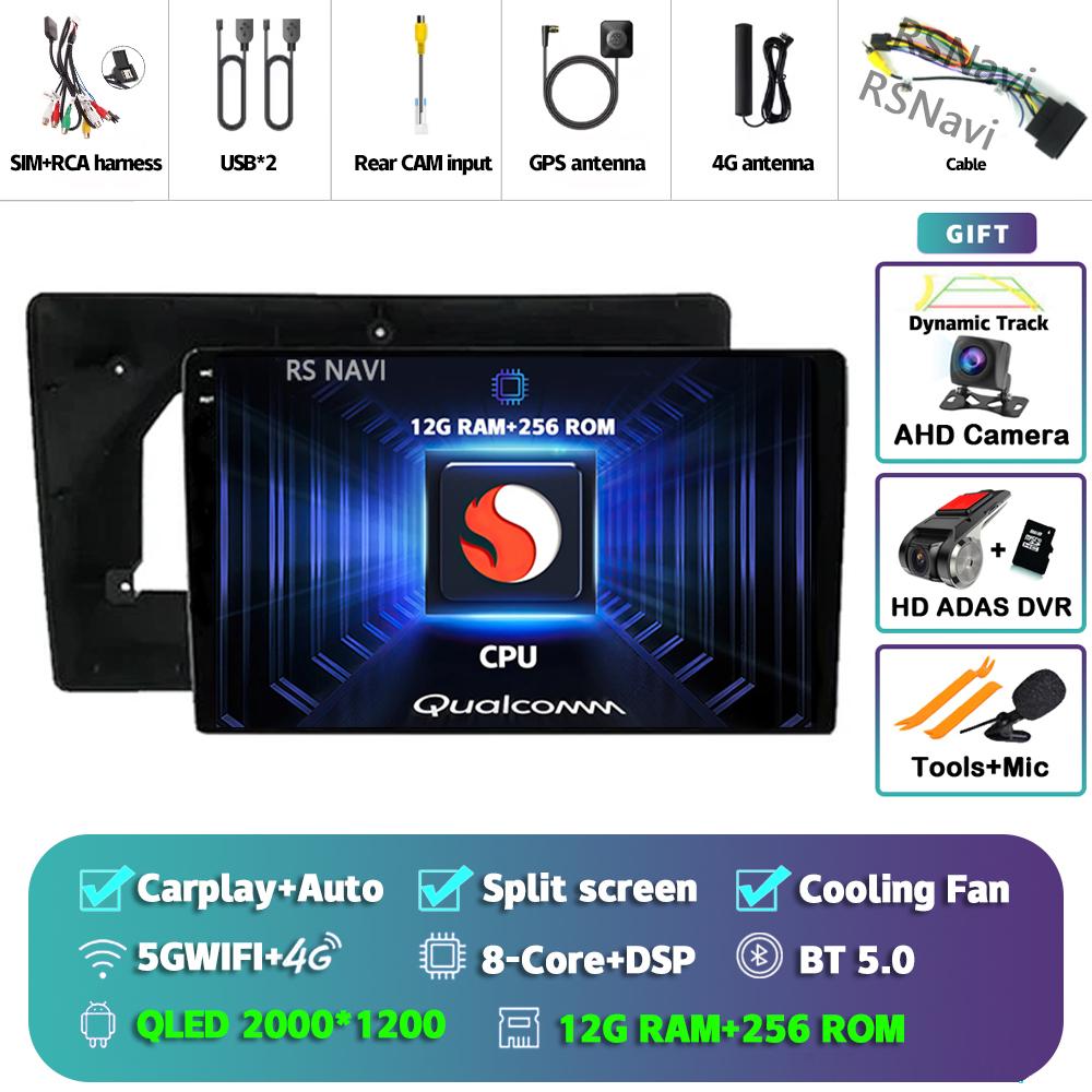 Android 14 Carplay Car Radio для Citroen C5 2009 Мультимедийный видеоплеер Навигация GPS Стерео 2Din DVD AI Voice 360 Камера DSP