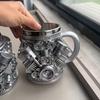 Кружка Двигатель V8 Креативная 3D Полимерная Чашка Мотор Автомобиля Для Мужчин Крутой Механический Дизайн Кофейная Кружка Подарок Для Любителей Авто Декор