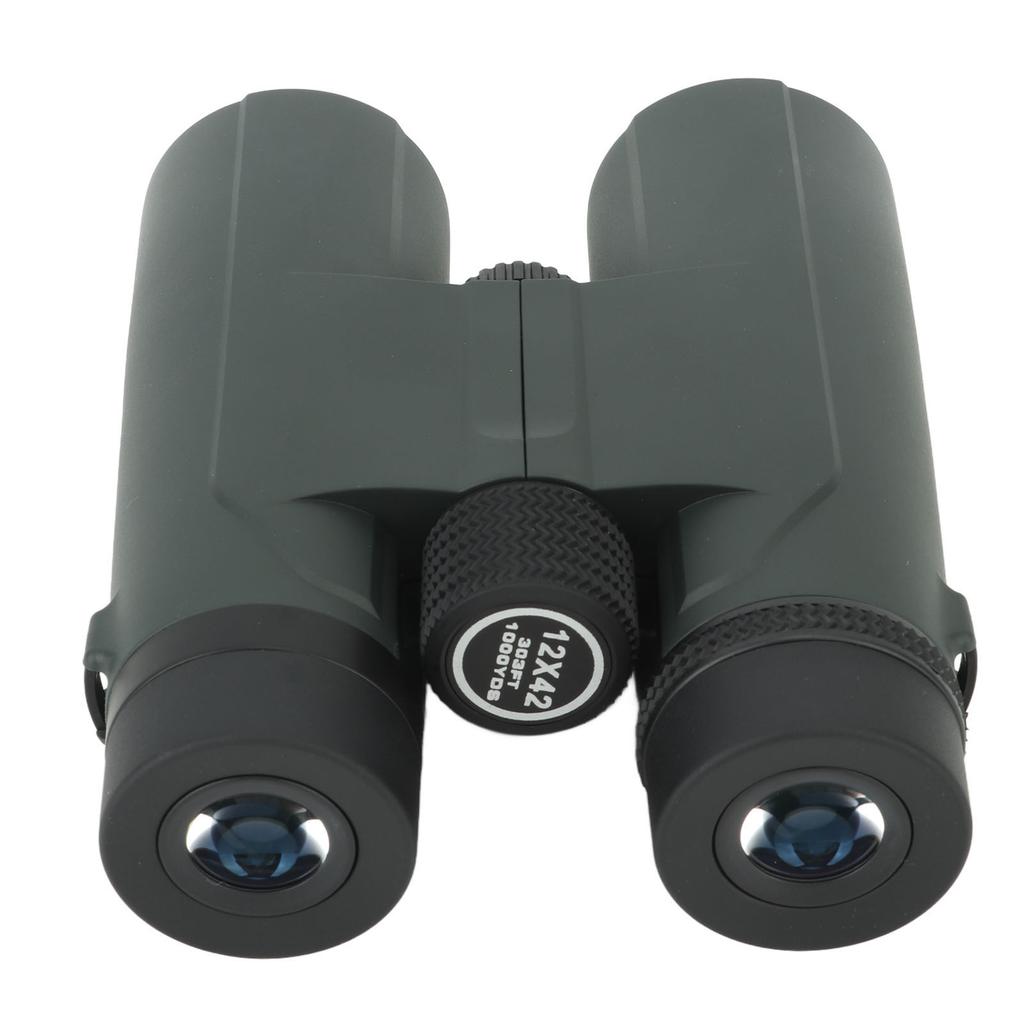 12X42 Binoculars HD Multi Layer Coating Portable Outdoor Adults Binoculars for Bird Watching Concerts Travel Green