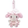 Nakajima Corporation My Melody & Kuromi Mascot Collection My Melody White Strawberry 208040-25 H13 X W7.5 X D6cm