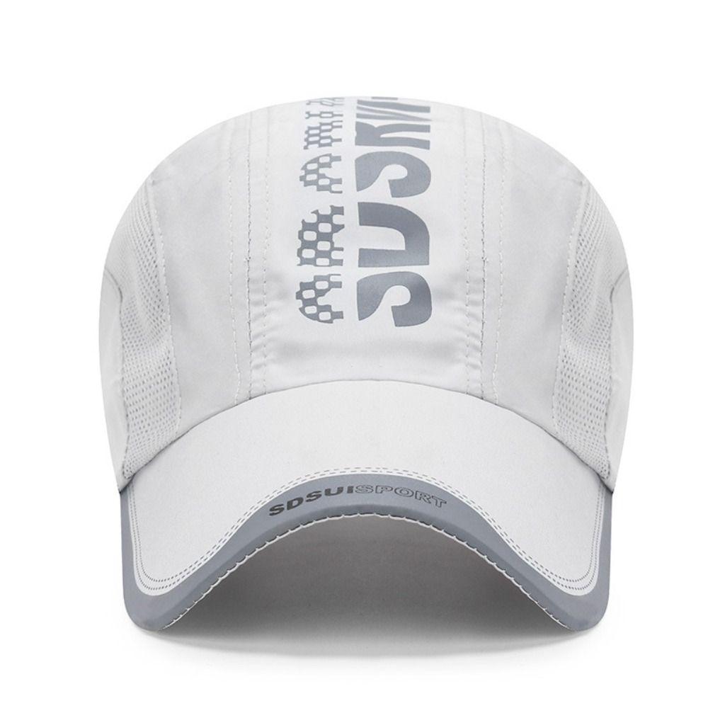 Adjustable Quick Dry Baseball Cap Letter Peaked Cap Fashion Sports Hat  Cycling