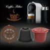 Refillable Reusable Nespresso Coffee Capsule Reutilisable Nespresso Pods with a Spoon a Brush Plastic Coffee Spoon for Cafe Bar