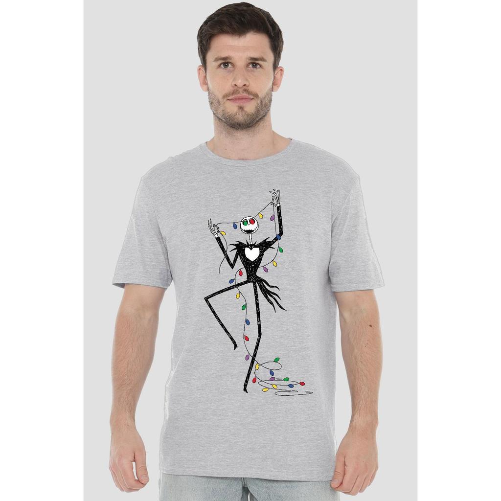 Футболка мужская «Кошмар перед Рождеством» с изображением гирлянды Джека