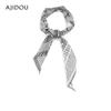AJIDOU Mulberry Silk Paisley Scarf Headband