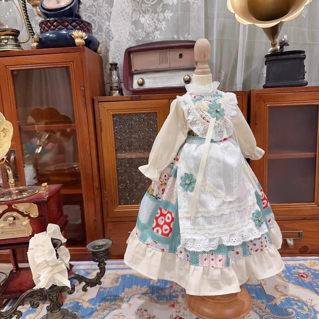 HAMRETHYPPZ 14 16 13 BJD Кукла на шаровых шарнирах Платье для куклы Костюм для куклы Наряд горничной Платье для куклы на шаровых шарнирах Платье принцессы, Белая + Синяя юбка принцессы, Милое