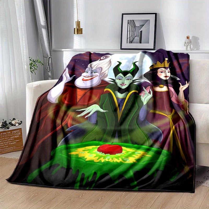 1pc. Disney Villains Blanket - Perfect for Home, Office, Outdoor Use, Gift Idea, Suitable for All Seasons (Evil Queen)z0417288