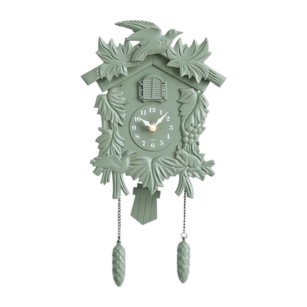 Cuckoos Clock Silent Hourly Chime Gifts Easily Read Ornament Decorative Accessories for Classroom Living Room Cafe Bar Study DEN