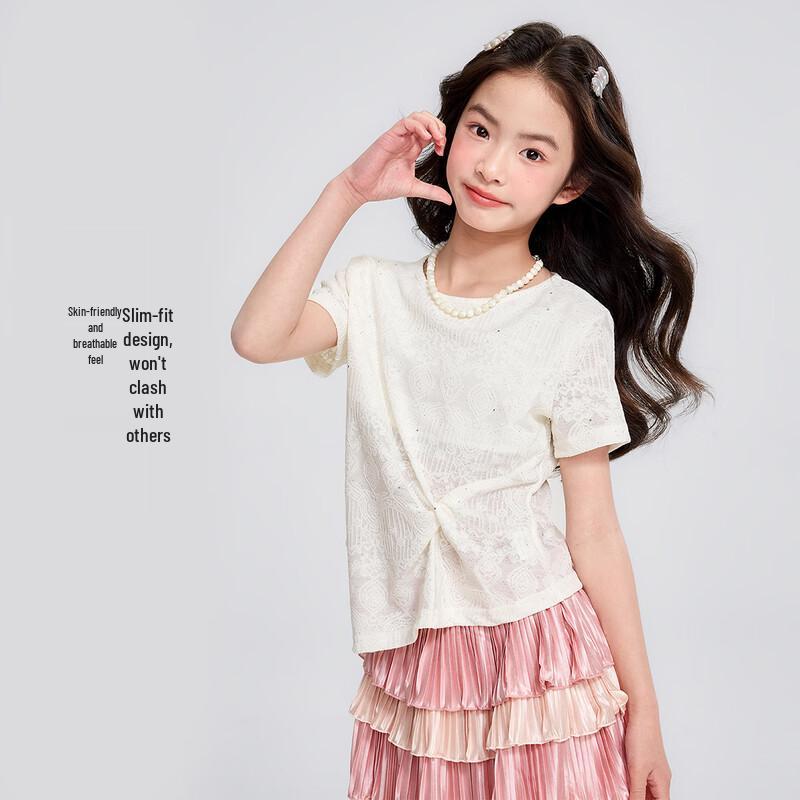 Летняя футболка с коротким рукавом для девочек Yuan Yuan Princess