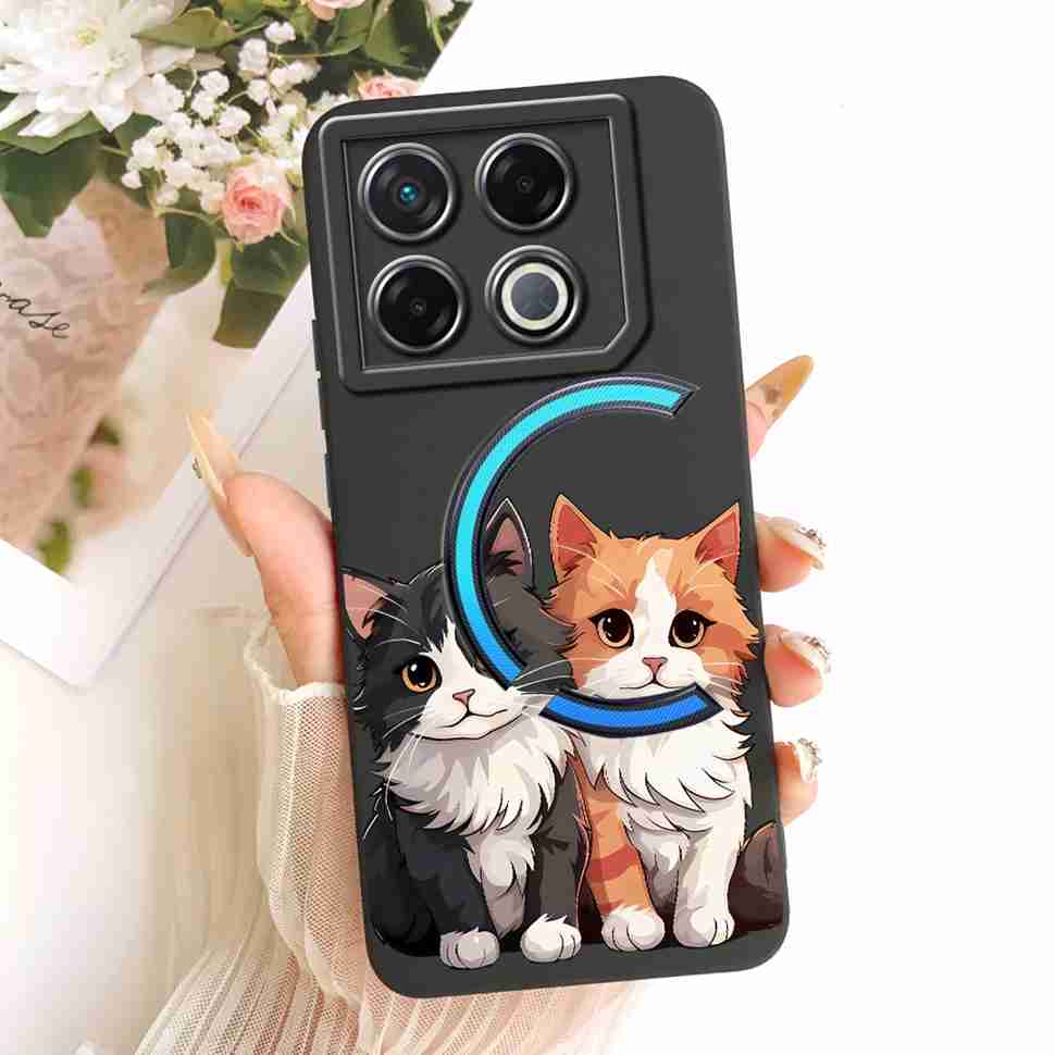 Для Infinix GT 20 GT20 Pro Чехол Счастливым Милым Котом Кроликом Мультяшный Узор Задняя Крышка Для Infinix GT 20Pro X6871 Чехол для Телефона Coque
