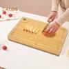 Bamboo Cutting Boards for Kitchen Double-Sided Chopping Board Large Multi-Functional Fruit Cutting Board for Meat Vegetables Charcuterie Board And