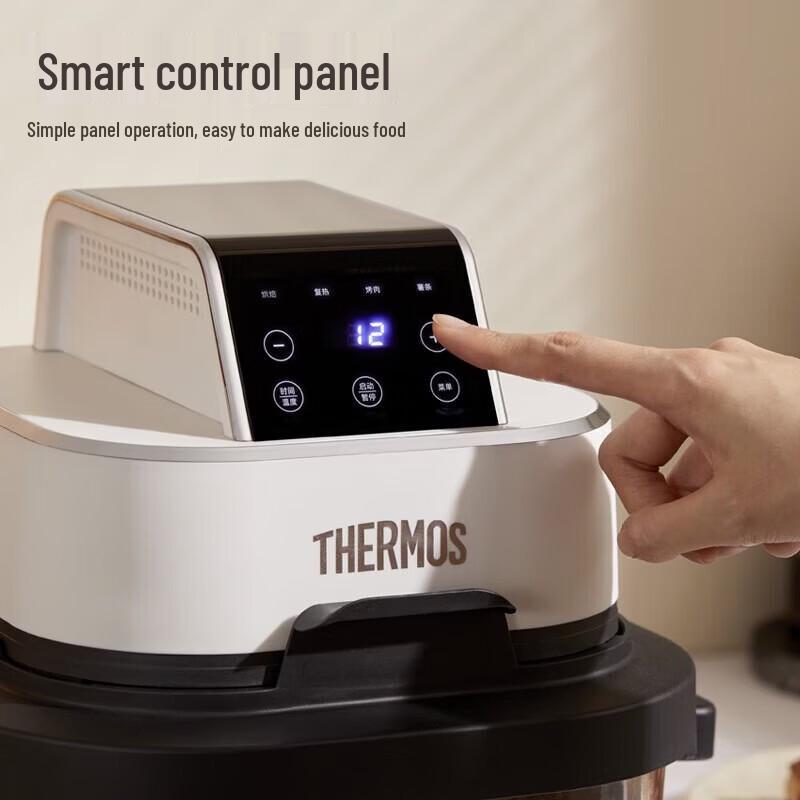 Thermos EHA-5741E 4 л Аэрофритюрница, не требующая переворачивания, вилка CN (адаптер в комплекте)