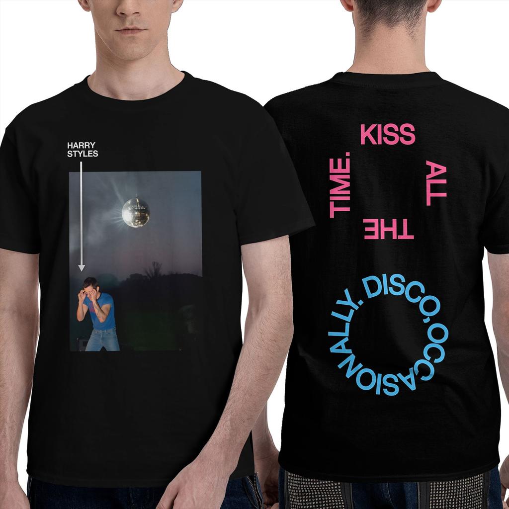 Kiss All The Time Tshirt Summer Harrys Styles 2026 Album Y2k T Shirts Cotton Popular Tshirt For Unisex Short Sleeves Pattern Tees