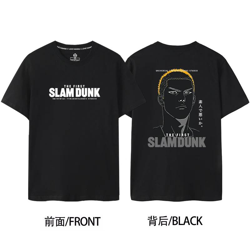 Slam Dunk Мастер Сакураги Ханамичи Майка команды ШОХОКУ с коротким рукавом мужская и женская хлопковая баскетбольная футболка 71105