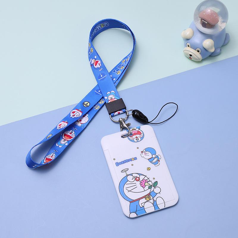 Doraemon Meal Card Holder - Cute Student & Work ID Lanyard, Access Control & Bus Card Holder