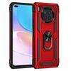 KEYSION Shockproof Armor Case for Honor 50 Lite PC + Silicone Ring Stand Phone Back Cover for Huawei Y7A Y9A Nova 8i Y60