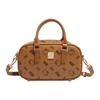 Sanrio Hello Kitty Floral Print Fashionable Versatile PU Shoulder Crossbody Bag Women bags Pink Milk-Tea Brown SHHF41593