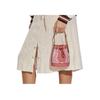 Coach Сумка-ведро Dempsey 14 Color Block с логотипом C на шнурке из кожи Женские сумки Розовый цвет цветущей вишни Розовый цвет розы C8322-IMRRJ