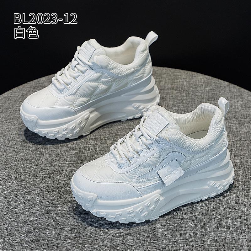 Platform dad shoes women's 2026 spring and autumn new versatile green Forrest Gump shoes breathable super fire casual shoes