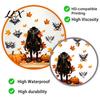 Indoor Horror Theme Party Supplies 2PCS Halloween Wall Stickers, Cartoon Ghost And Pumpkin Pattern Decals, Spooky Stickers Waterproof Self-Adhesive