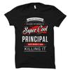 Principal Shirt Gift School Funny Vintage Graphic Slightly Unisex Stylish Breathable Fashion Streetwear