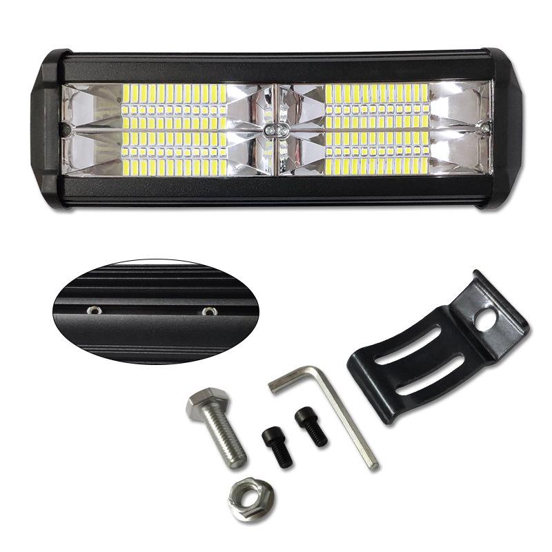 144W LED Light Bar For Truck Off Road Vehicle Roof Bumper Fog Lights Wide Angle Headlight Modification