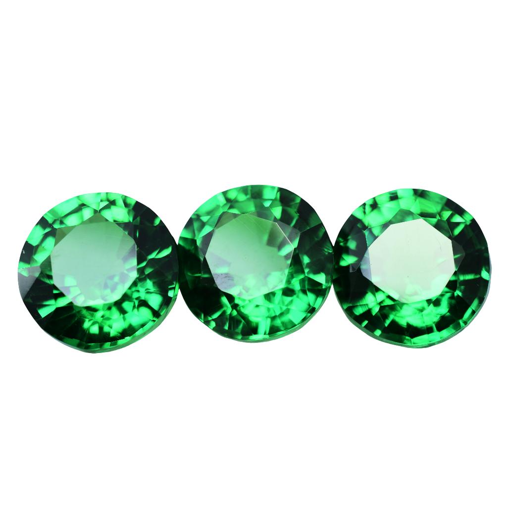 30 Ct tsavorite Garnet Ceylon Loose Gemstones Round Excellent Cut AAA