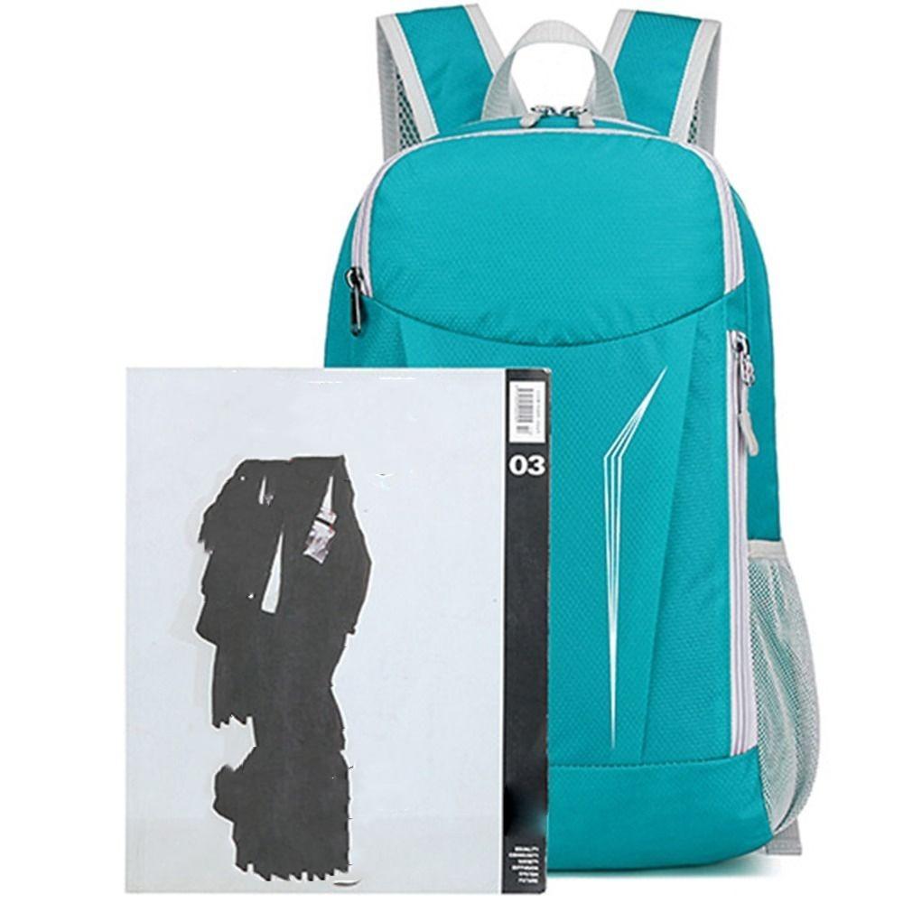 Zipper Cycling Backpack Foldable Traveling Daypack Casual Mountaineering Backpack  Camping