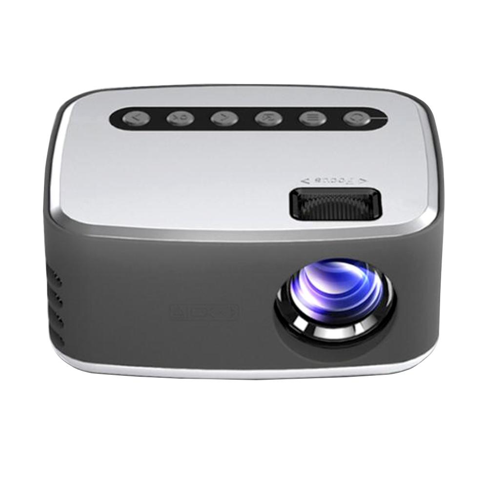 T20 Мини-портативный проектор 1080P USB HD LED Домашний медиа-видеоплеер Кинопроектор 320x240