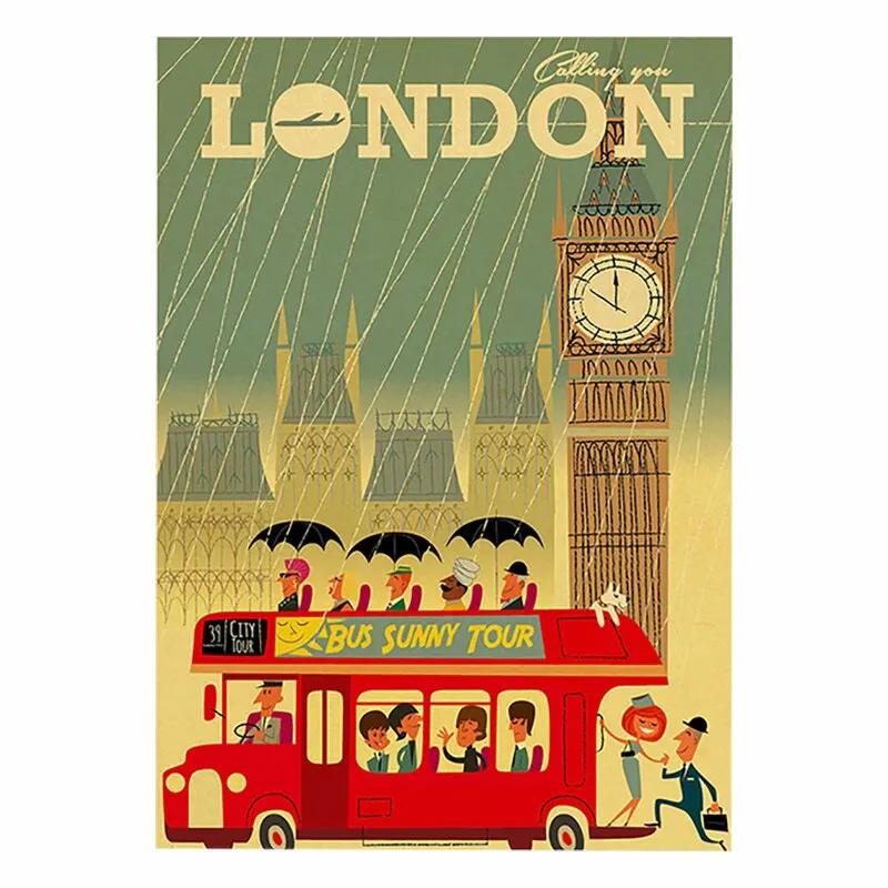 Винтажные металлические таблички с городами и пейзажами для путешествий Италия Япония Таиланд Таити Ретро-постеры для декора дома, бара, паба, клуба