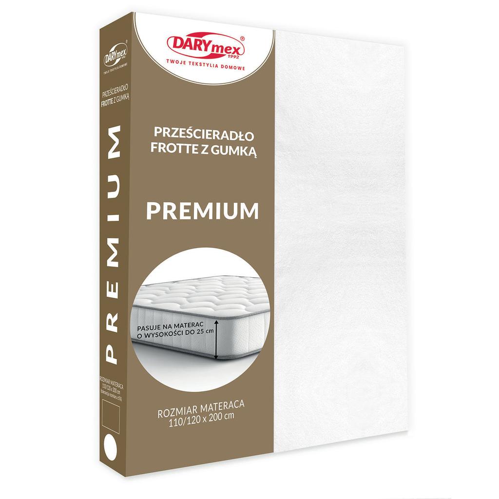 Fitted sheet 120x200 TERRY HIGH GRAMMAGE 200 TERRY FROTTY white