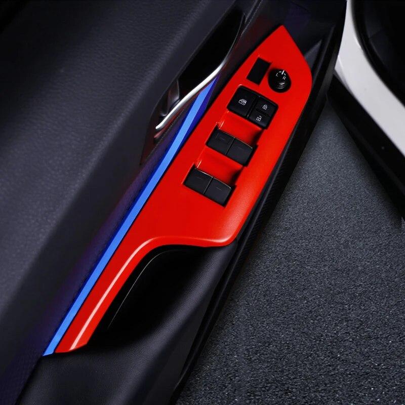 Для Toyota C-HR CHR 2016 2017 2018 панель стеклоподъемника рама охватывает панель стеклоподъемника Стайлинг автомобиля автомобильные аксессуары