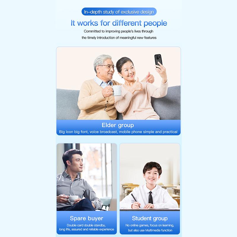 С99(H11) Мобильный телефон 4G с кнопками, 2,4-дюймовым TFT-экраном, двумя SIM-картами, двойным режимом ожидания, 240x320, будильником Voice King, аккумулятором 1500 мАч, мини-телефоном с фонариком