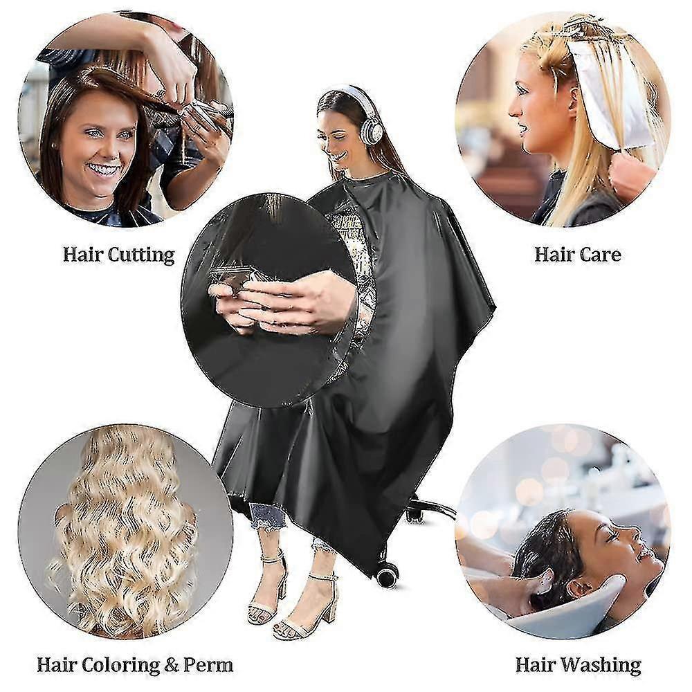 Premium Haircut Cape with Visualization Window - Adjustable Barber Cape for Salon & Home Use, Easy to Clean