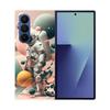 Чехол для Samsung Galaxy Z Fold 7 Прозрачный Жесткий Складной Роскошный Расписной Для Samsung Galaxy Z Fold7 Прозрачная Крышка ZFold 7 Fundas