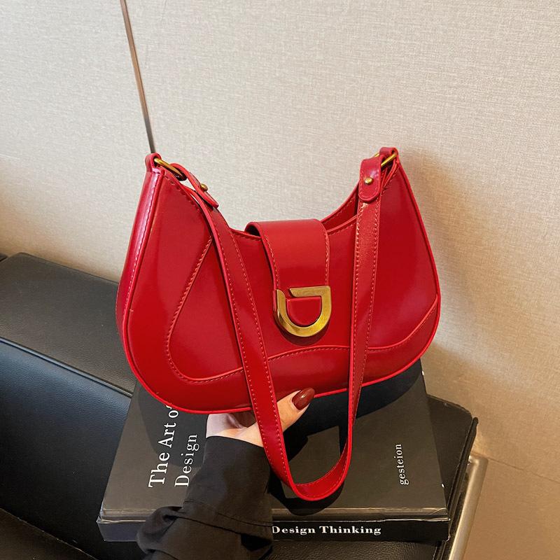 Autumn New Shoulder Crossbody Bag Fashionable Simple Underarm Bag New Women's New Crescent Bag Women's Bag