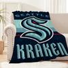 Фланелевое плюшевое одеяло Seattle Kraken для хоккея на льду, для гостиной, спальни, офиса, путешествий, мягкое, теплое, уютное, подарок