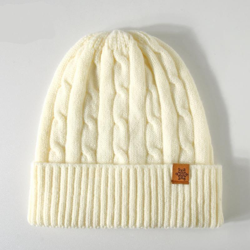 Knitted Hat for Autumn and Winter, Women's Cold Proof and Warm Ear Protection, Solid Color Outdoor Warm Ear Protection Hat