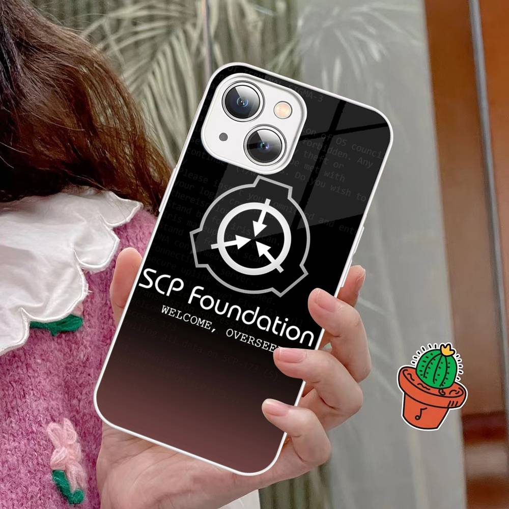 SCP Foundation Игра Научная фантастика Закаленное стекло Для iPhone 14 13 12 11 Pro Mini XS MAX 14Plus X XS XR Чехлы