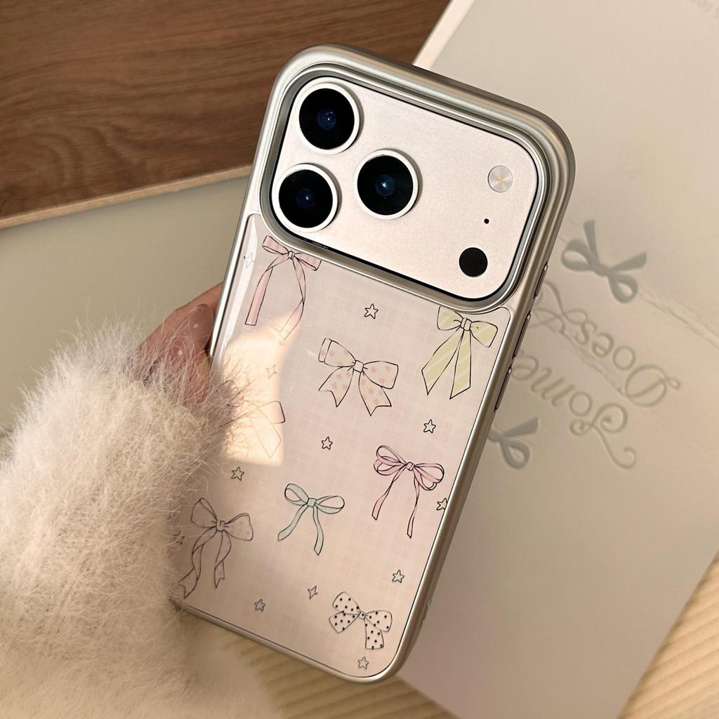 Красочный чехол для телефона с бантом для iPhone 16, iPhone 17 и iPhone 17 Pro Max