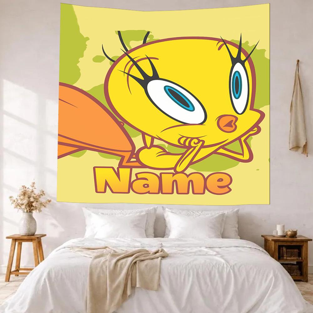Like Warner Bros Movies Custom Your Name Wall Decor Tapestry Art For Pet Memorial Birthdaywedding Party Backdrop Family Gift