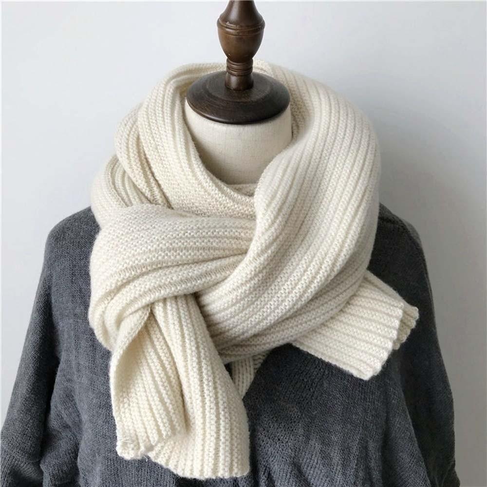 Spandex Long Thickened Neckscarf Acrylic Fibers Winter Warmer Scarf Knitting Wool Scarf Winter