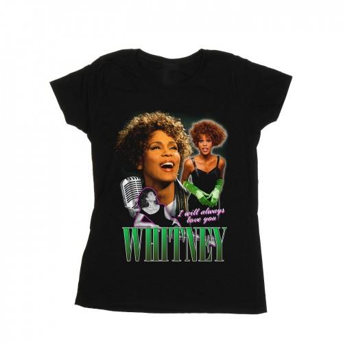 Whitney Houston Womens/Ladies I Will Always Love You Homage Cotton T-Shirt