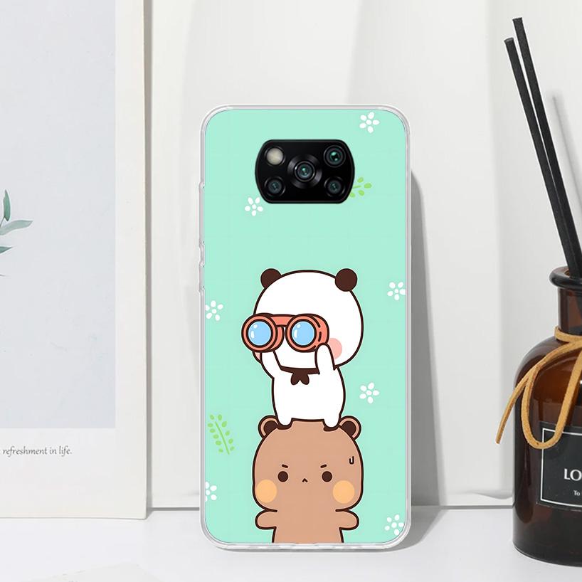 Cute Peach Goma Cat Phone Case For Xiaomi Poco X7 X6 X5 M7 M8 Pro F7 Ultra Redmi 15C 15 13C 13 12C 12 10 10C 10A Art Fundas Poco